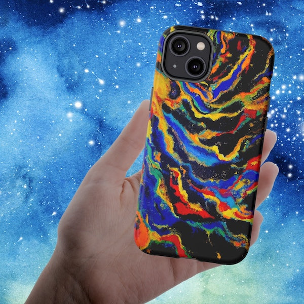 iPhone Case TOUGH - Big Bang Original Abstract Artwork - for X through 17ProMax