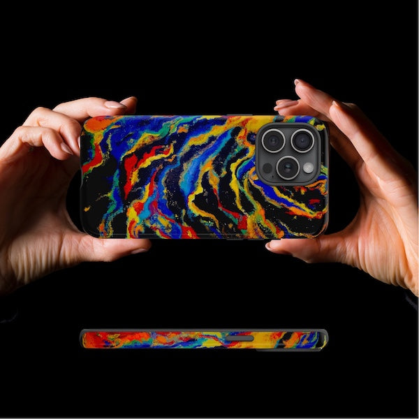 iPhone Case TOUGH - Big Bang Original Abstract Artwork - for X through 17ProMax