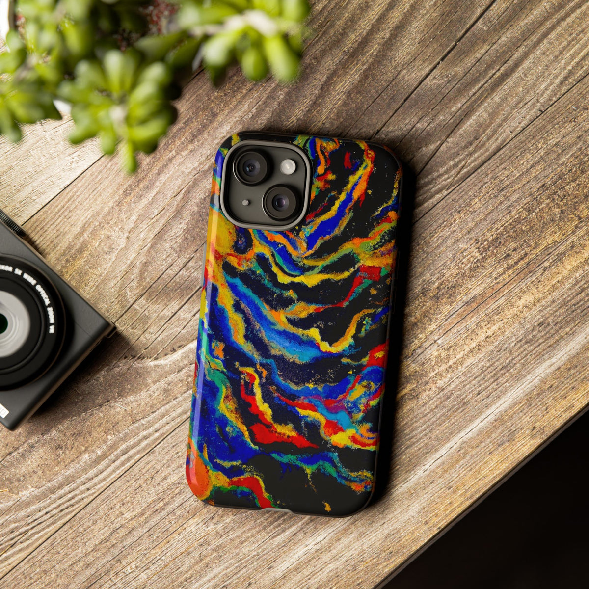 iPhone Case TOUGH - Big Bang Original Abstract Artwork - for X through 17ProMax