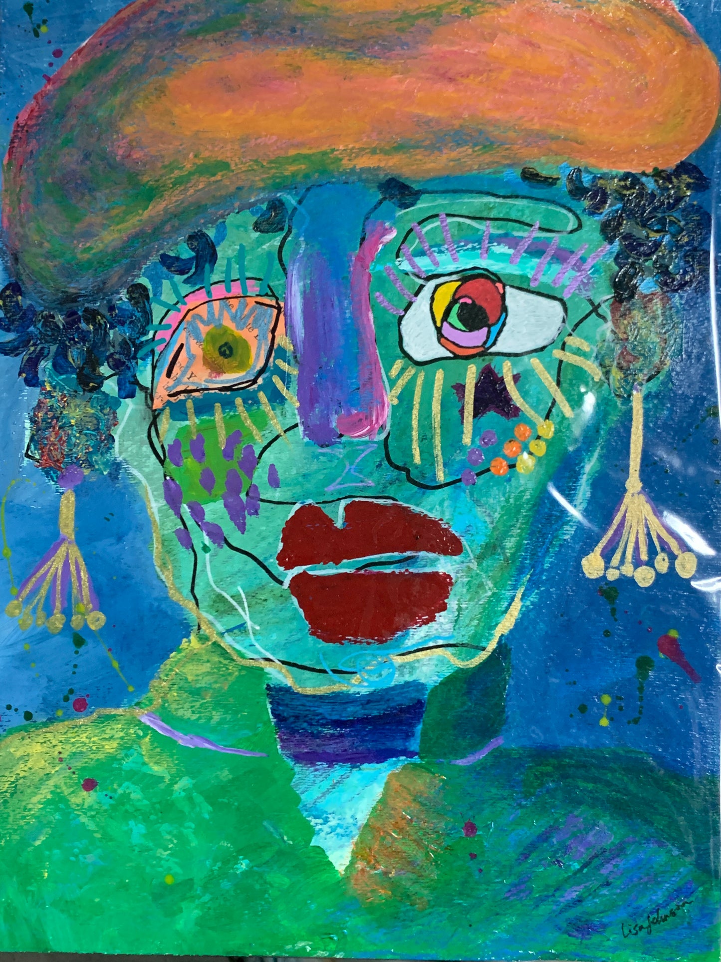 "Have Known Love 2" Abstract Face Multi-Media Original Artwork