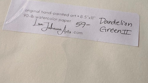 Dandelion Green II, Original Painting