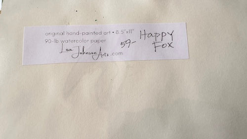 Happy Fox, Original Painting
