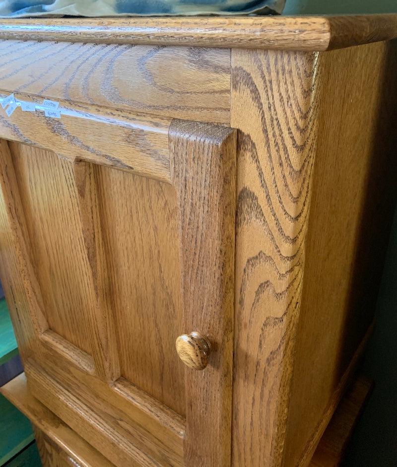 Oak Night Stands - "As-You-See-It" /also Available for "As-You-Wish-It" Custom Artwork