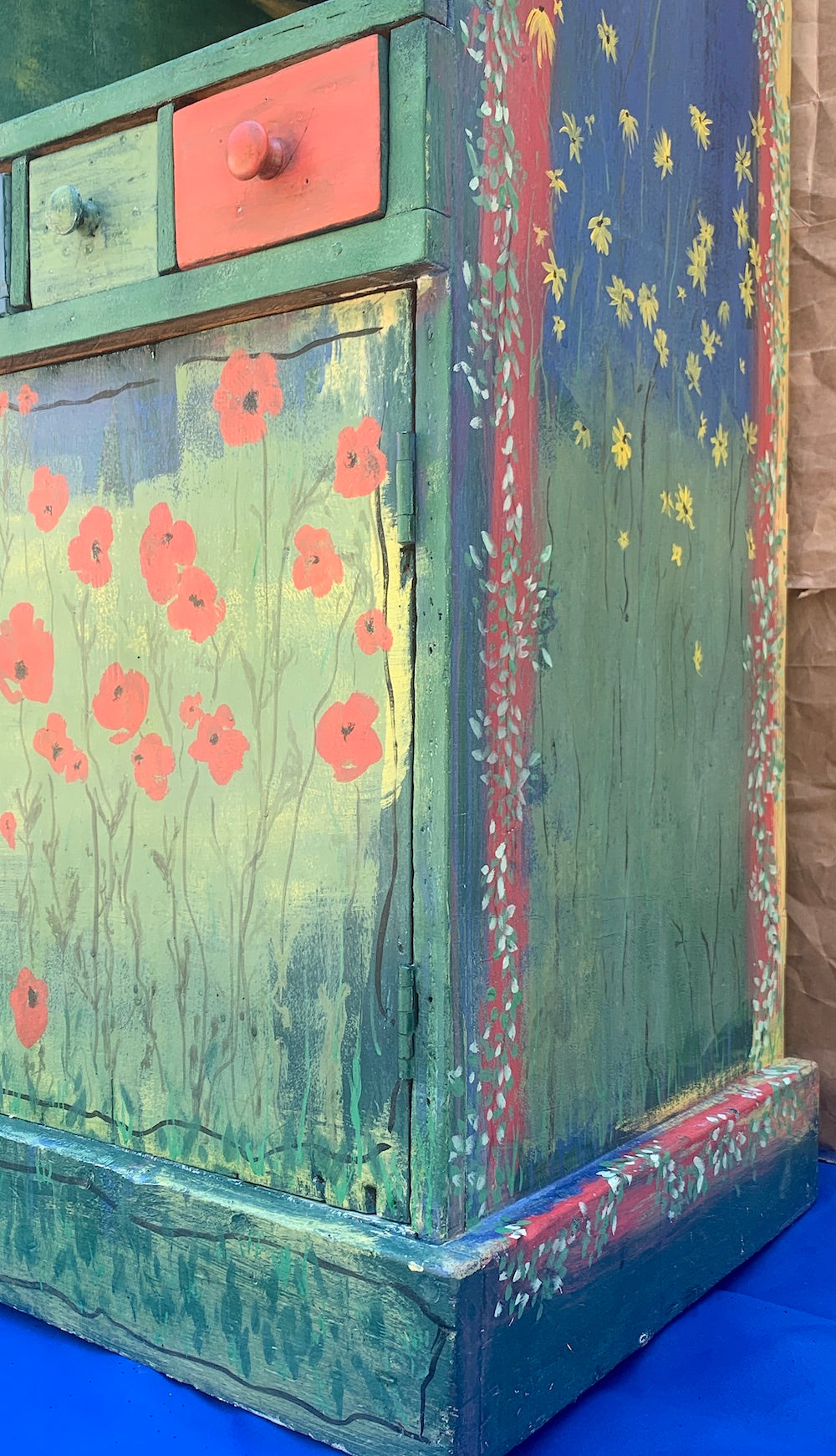 SOLD Rustic Poppy Cabinet
