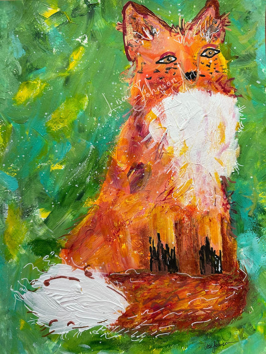Smart Fox, Original Painting
