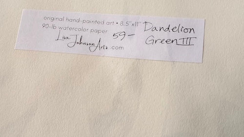 Dandelion Green III, Original Painting