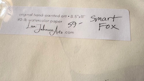 Smart Fox, Original Painting