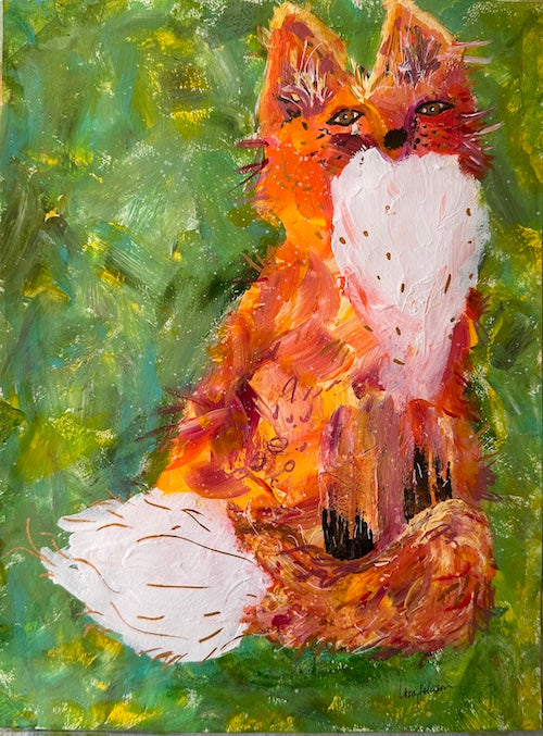 Happy Fox, Original Painting