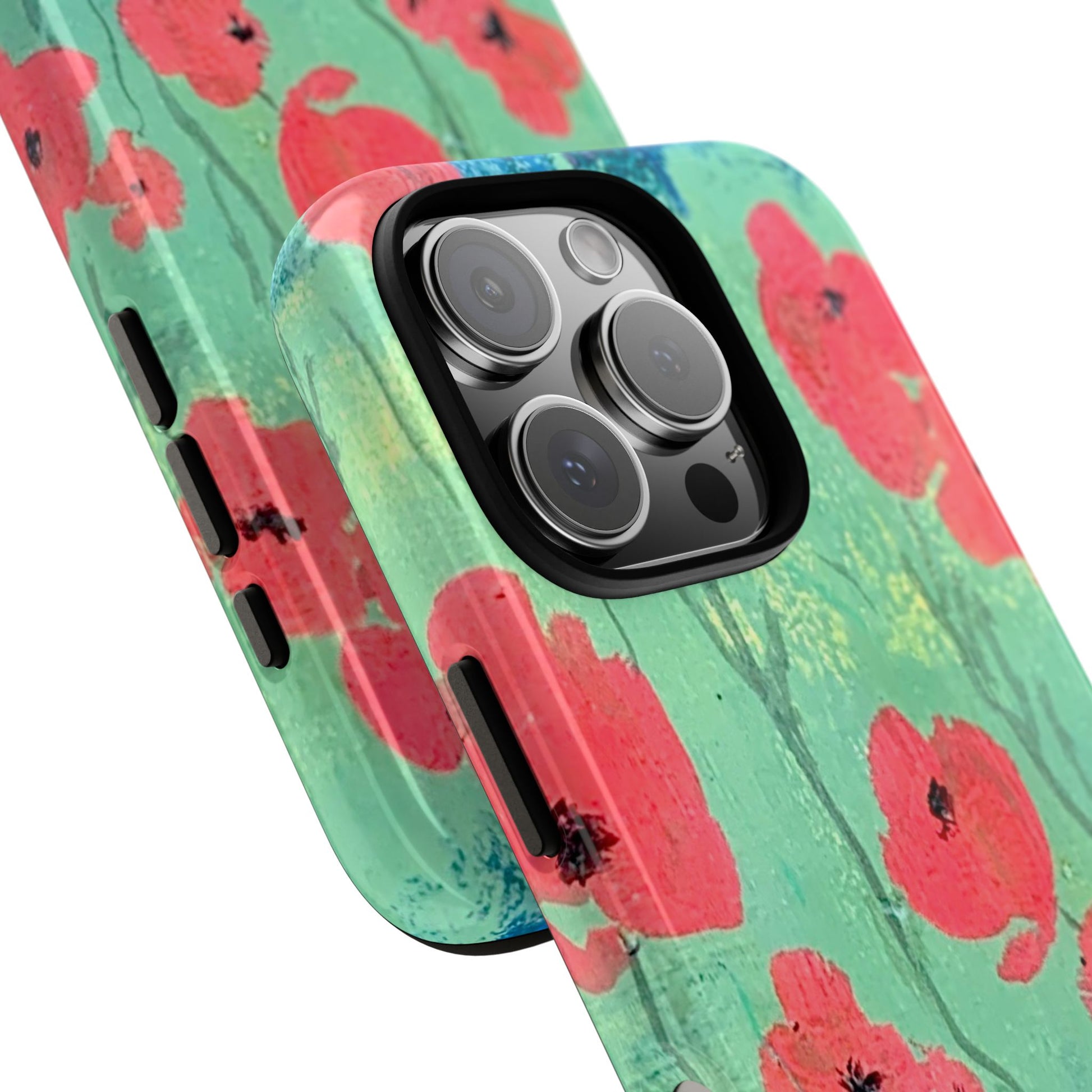 iPhone case hand painted art flowers