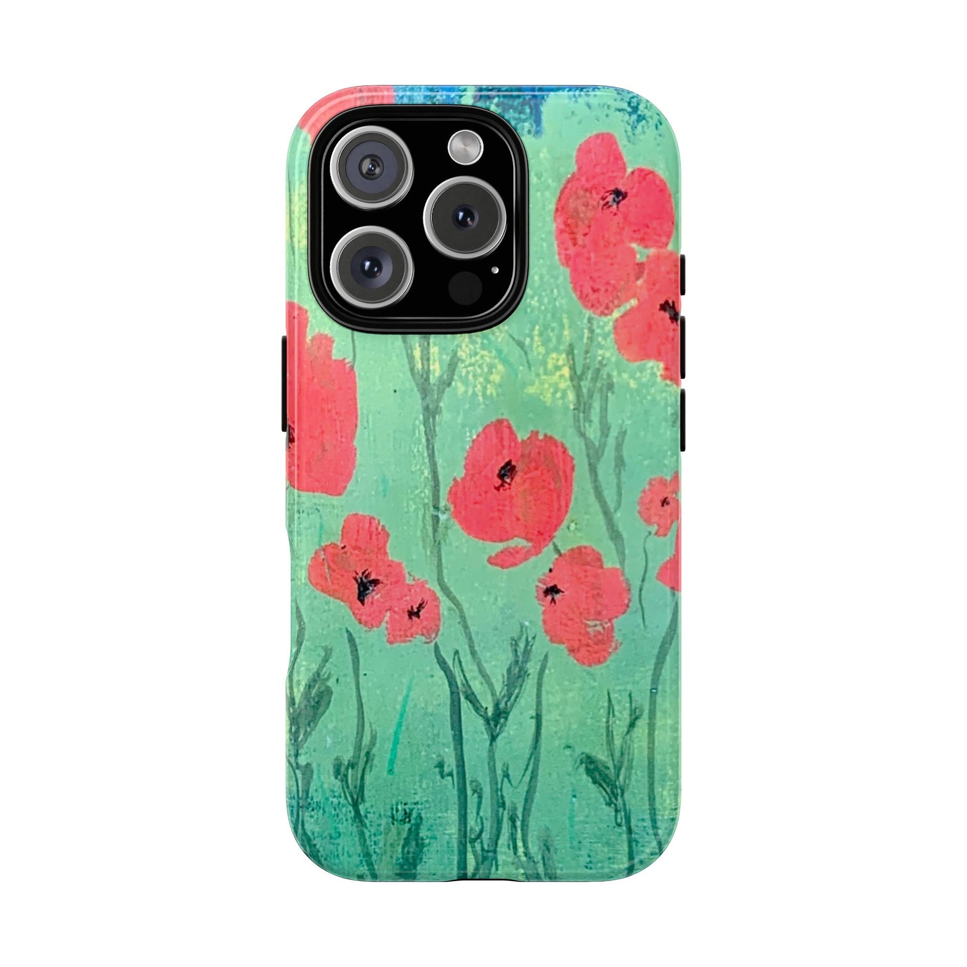 poppies design original art phone case