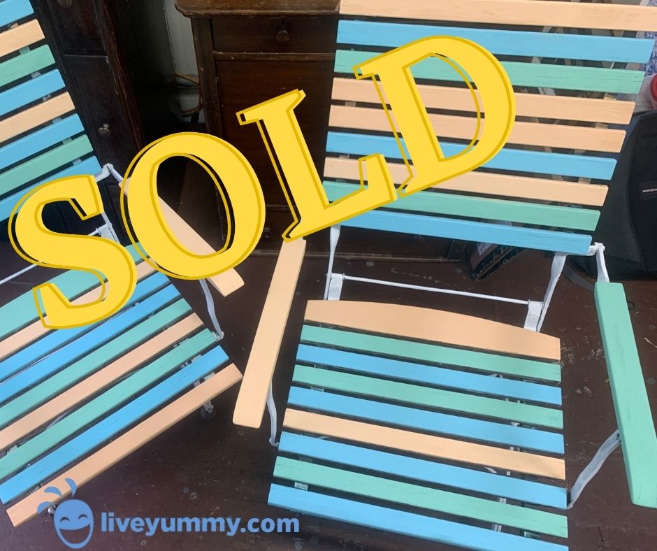 SOLD MCM Painted Lawn Chairs
