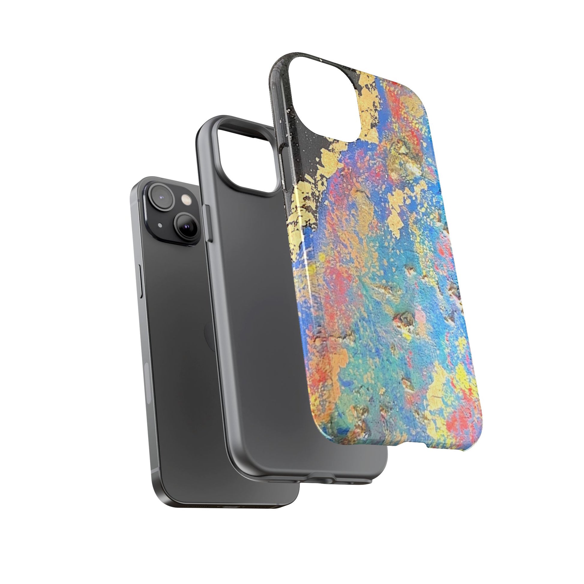 one of a kind iphone case with gold and brilliant colors